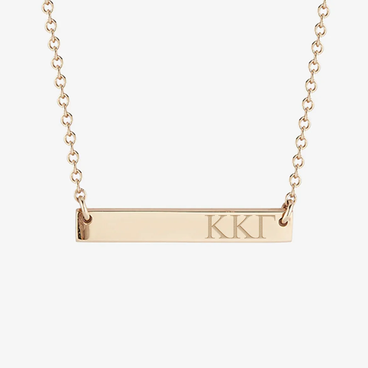 Kappa Kappa Gamma Horizontal Bar Necklace