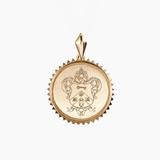 Kappa Kappa Gamma Sunburst Crest Pendant