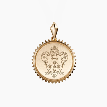 Kappa Kappa Gamma Sunburst Crest Pendant