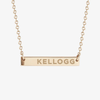 Northwestern Kellogg Horizontal Bar Necklace