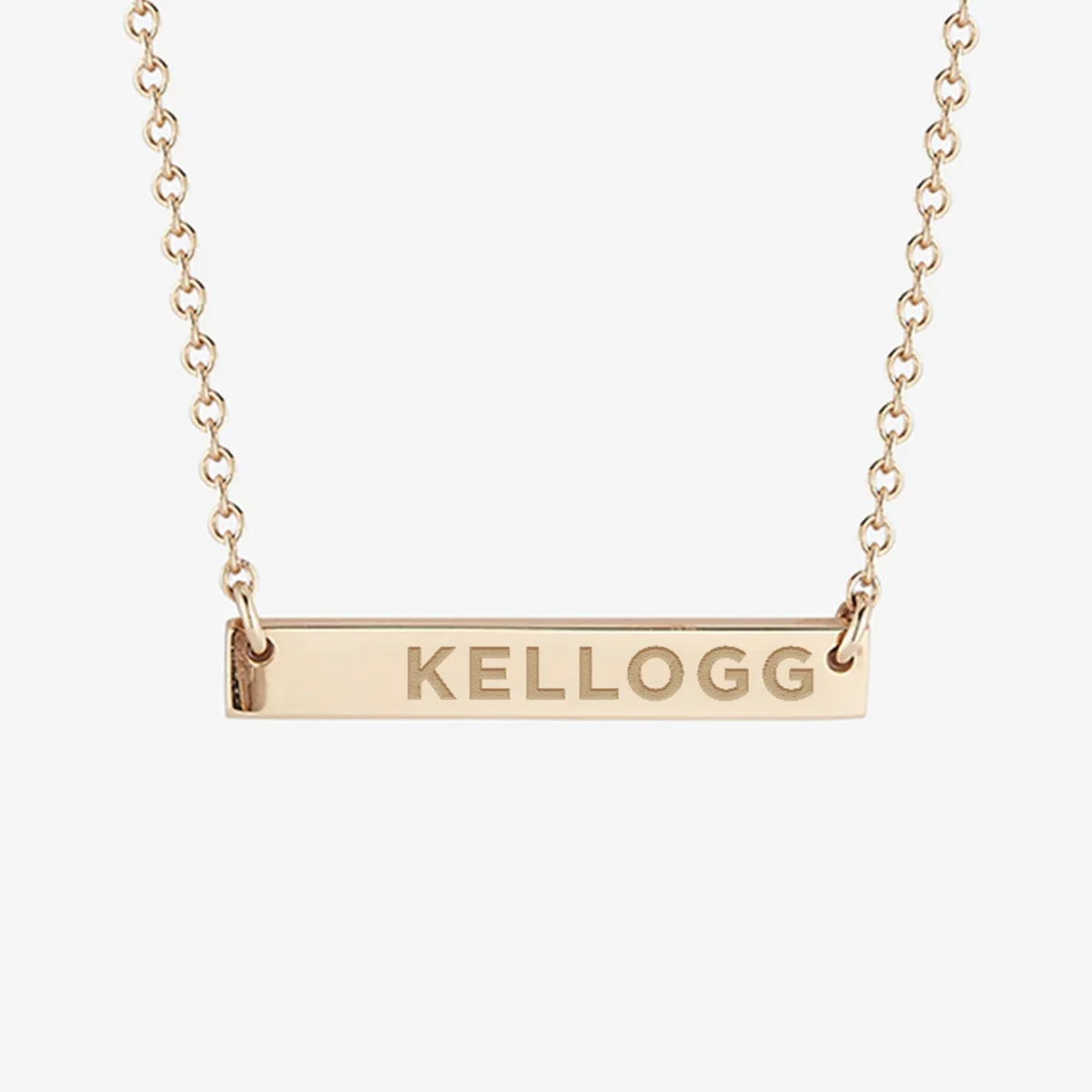 Northwestern Kellogg Horizontal Bar Necklace