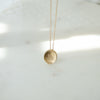 Kentucky Dance Blue Organic Petite Necklace shown in Cavan Gold