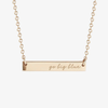 Kentucky Go Big Blue Horizontal Bar Necklace