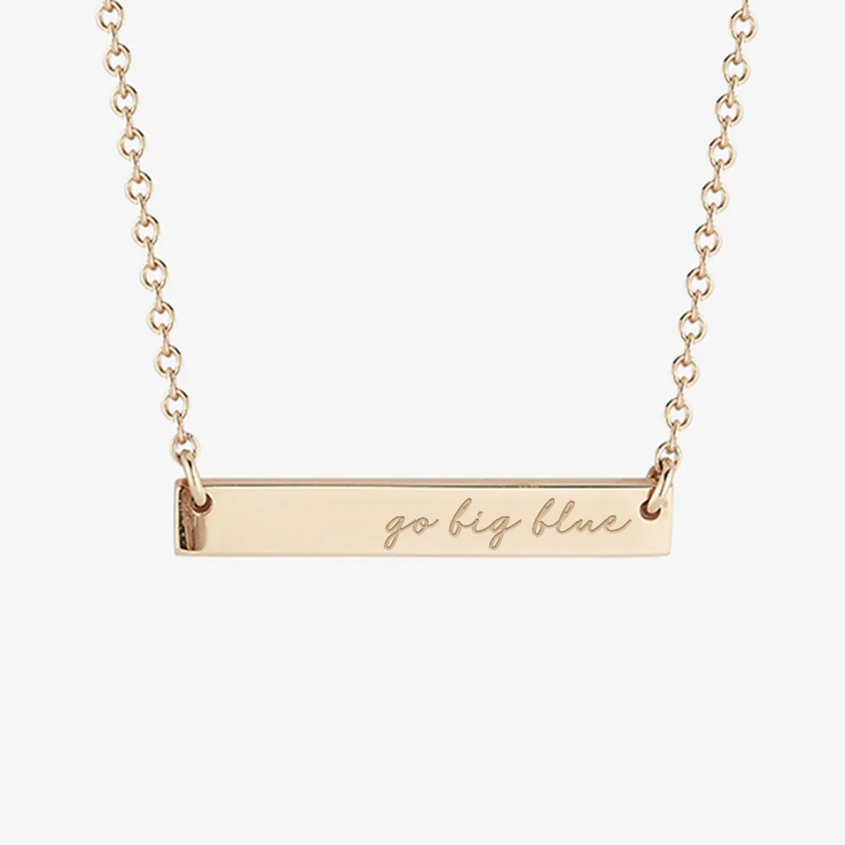 Kentucky Go Big Blue Horizontal Bar Necklace