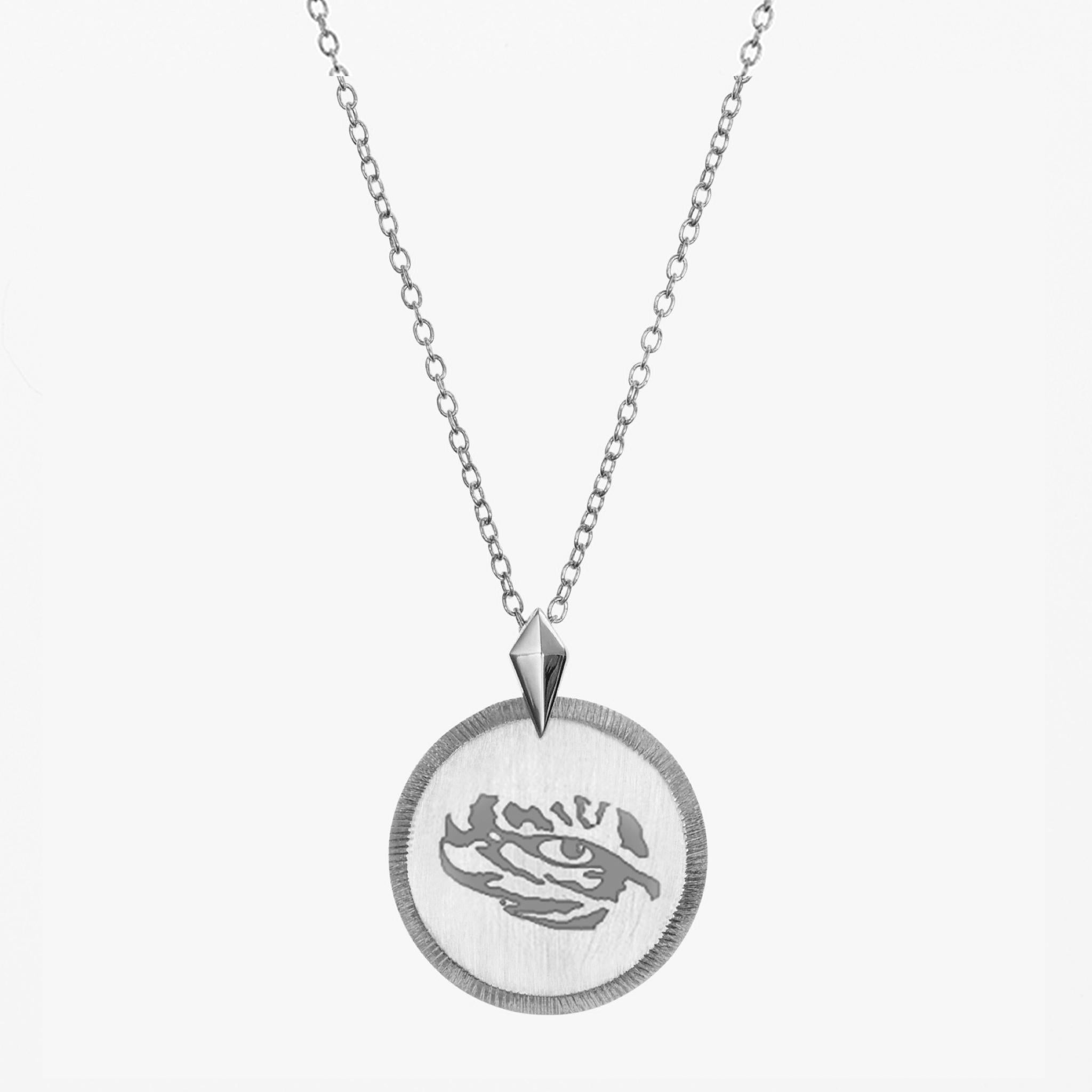 LSU Tiger Florentine Pendant