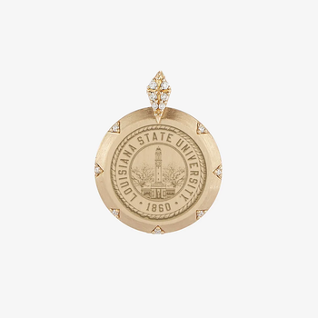 LSU 7-Point Diamond Pendant