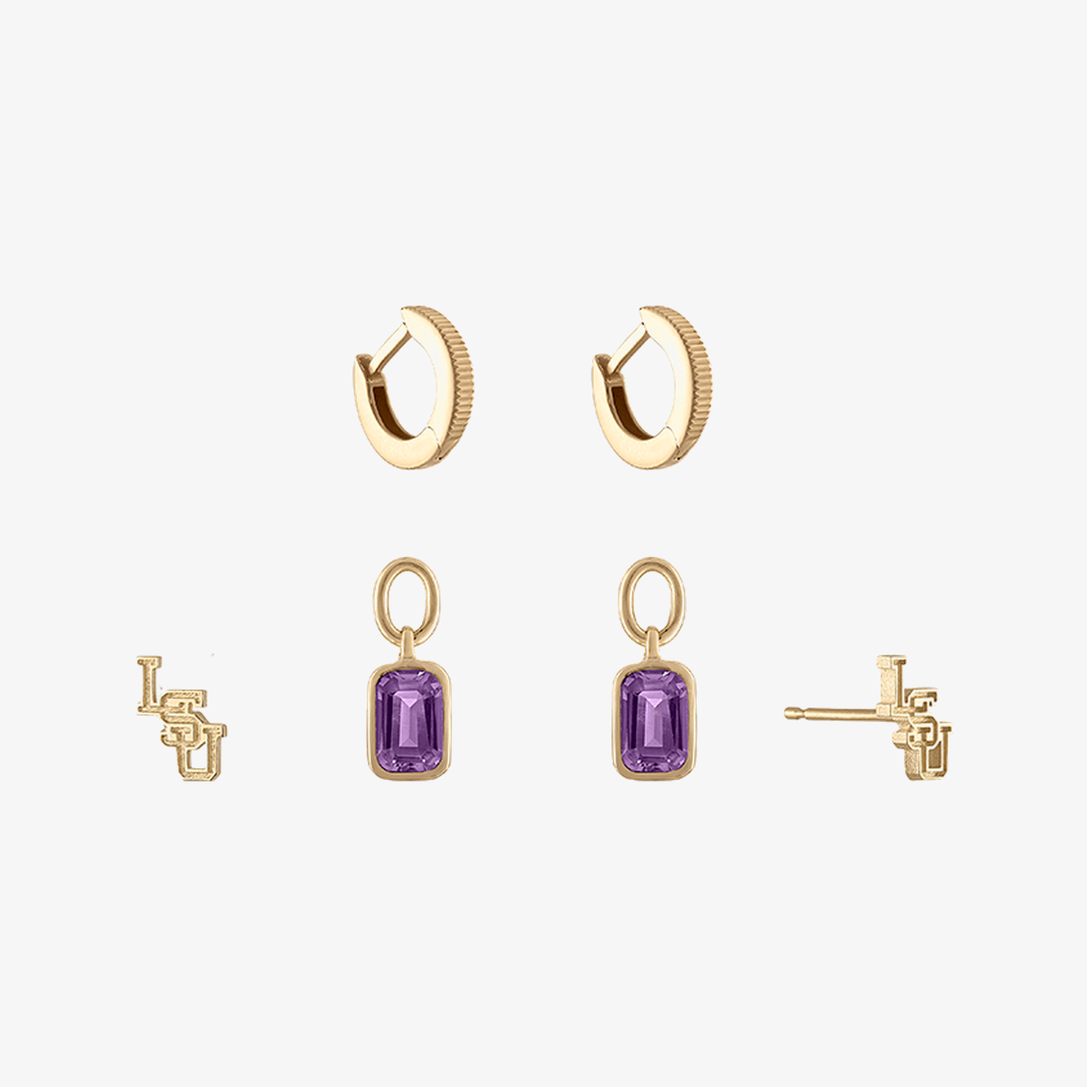 LSU Florentine Earring Bundle