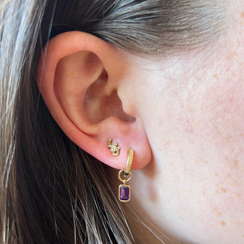 LSU Florentine Earring Bundle shown on figure in gold