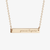 LSU Geaux Tigers Horizontal Bar Necklace