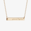 LSU Geaux Tigers Horizontal Bar Necklace