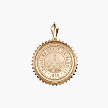 LSU Sunburst Crest Pendant