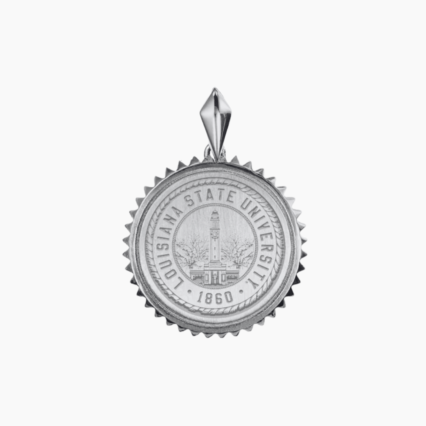 LSU Sunburst Crest Pendant