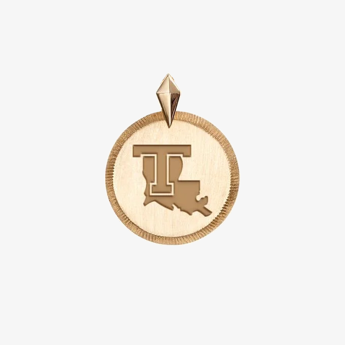 Louisiana Tech Florentine Pendant Petite