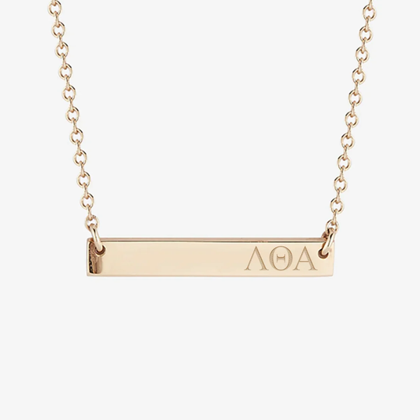Lambda Theta Alpha Horizontal Bar Necklace
