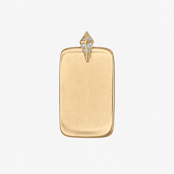 Custom Diamond Ingot Pendant