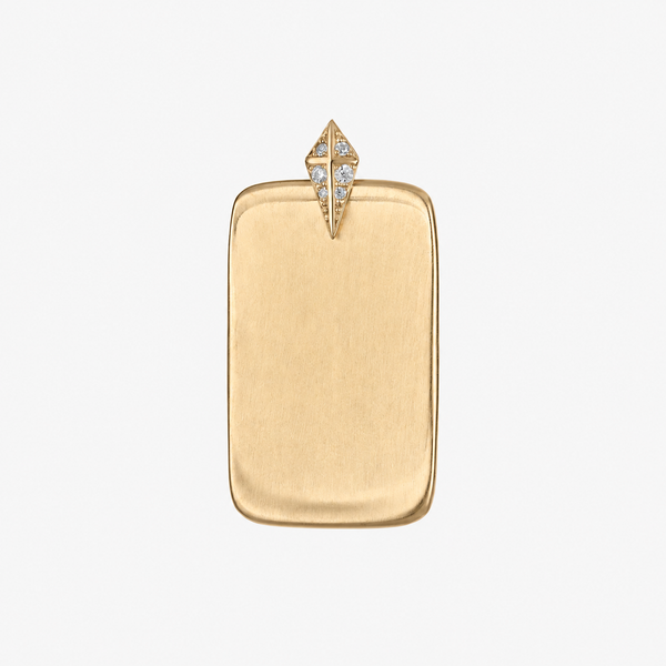 Custom Diamond Ingot Pendant