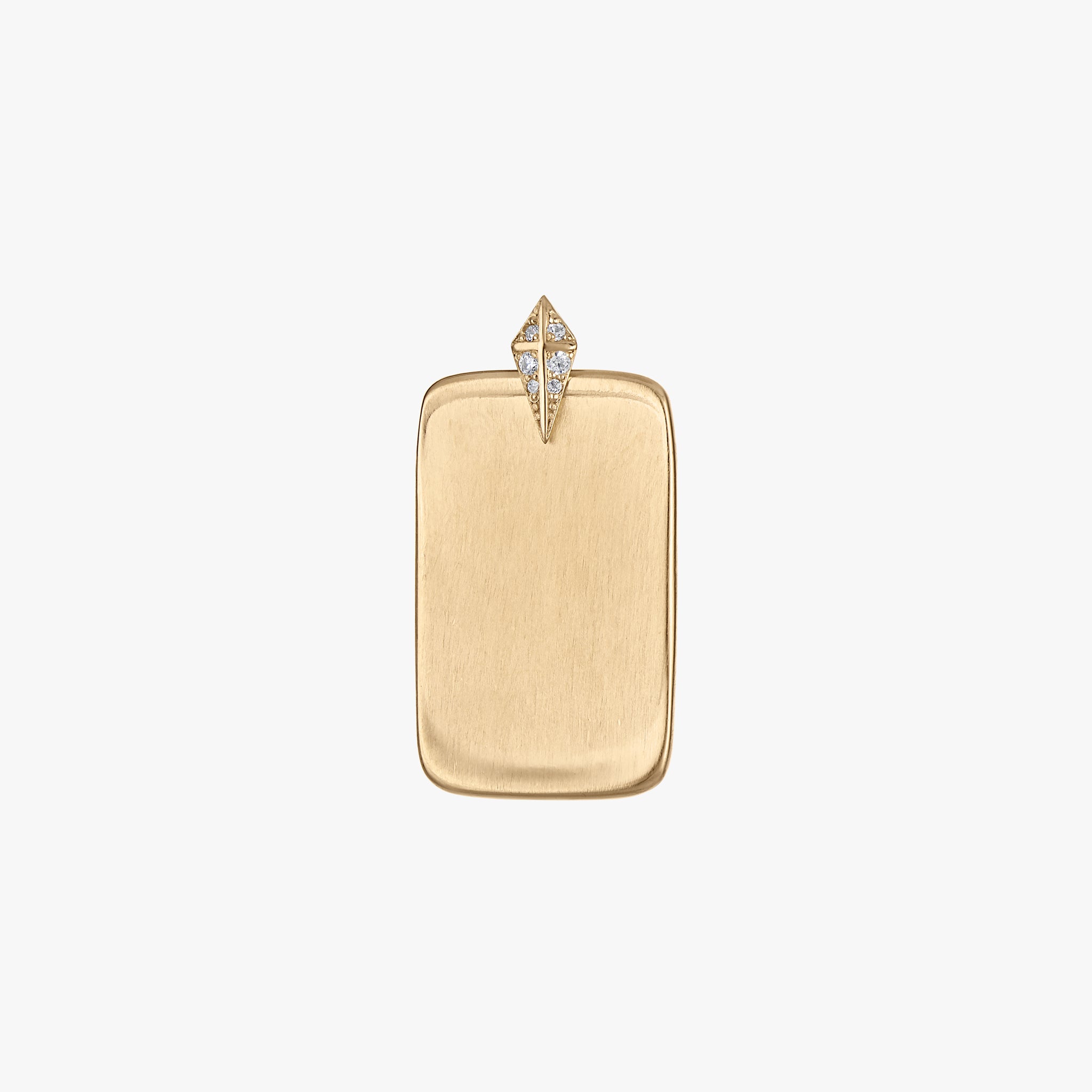 Custom Diamond Ingot Pendant