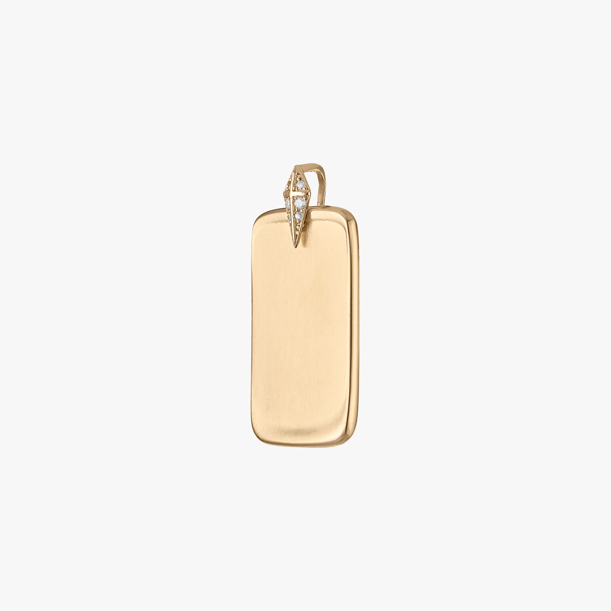 Custom Diamond Ingot Pendant