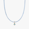 Light Blue Silk Cord Blue Topaz Bundle