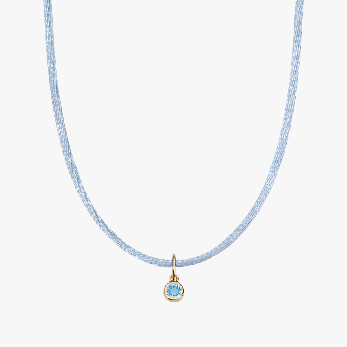Light Blue Silk Cord Blue Topaz Bundle