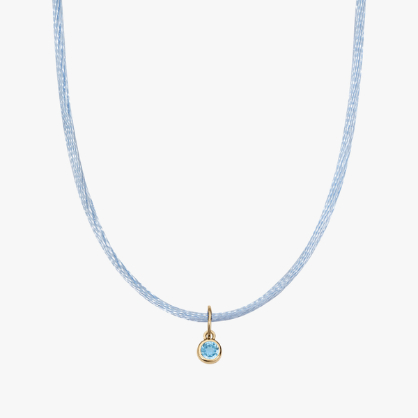 Light Blue Silk Cord Blue Topaz Bundle
