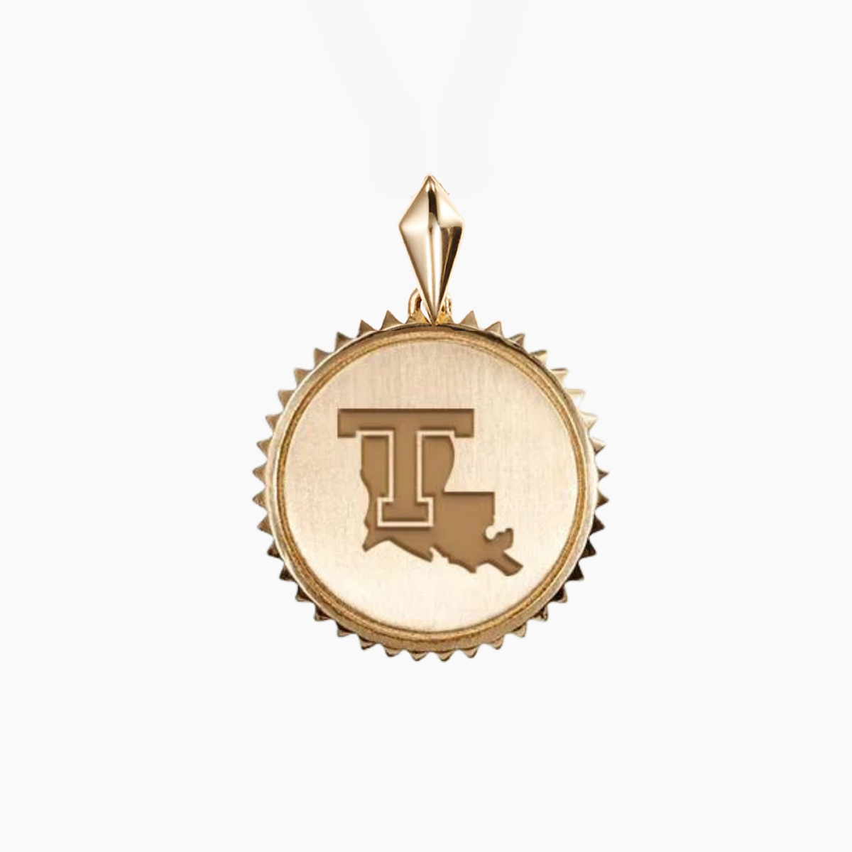 Louisiana Tech Logo Sunburst Pendant