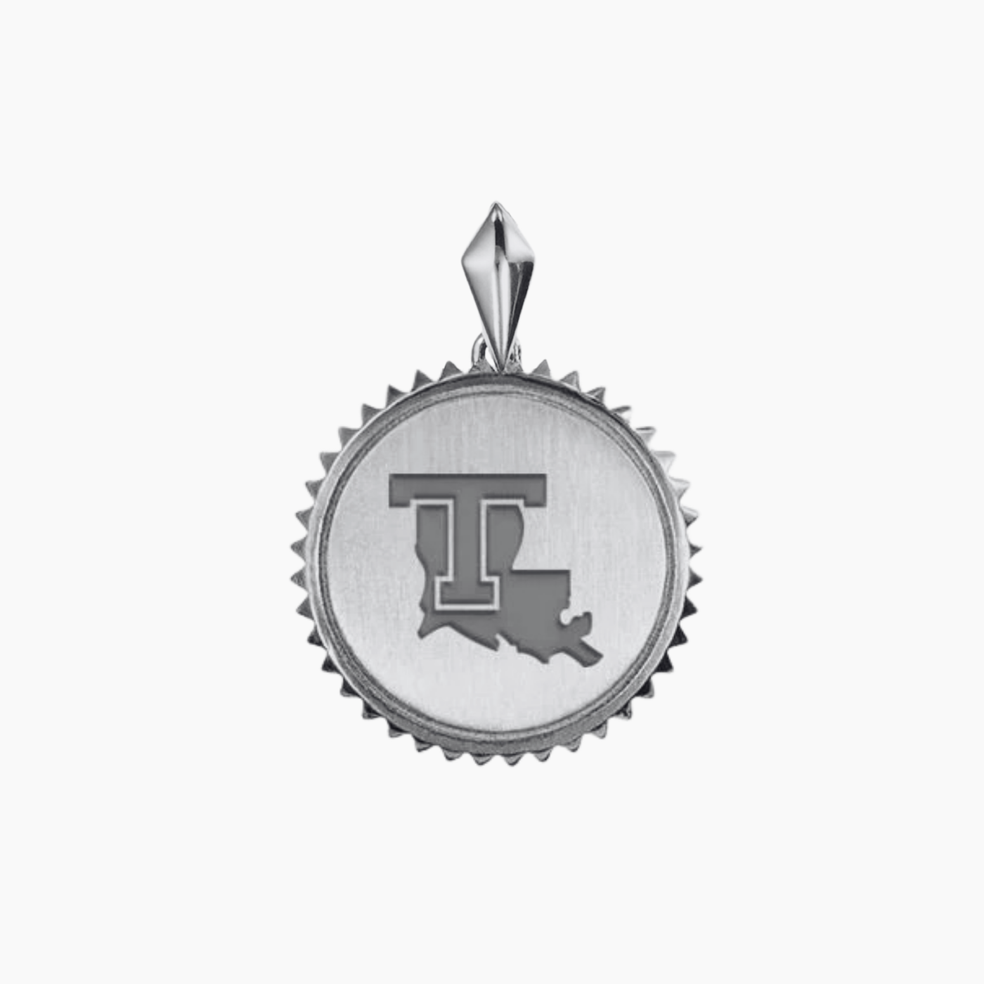 Louisiana Tech Logo Sunburst Pendant
