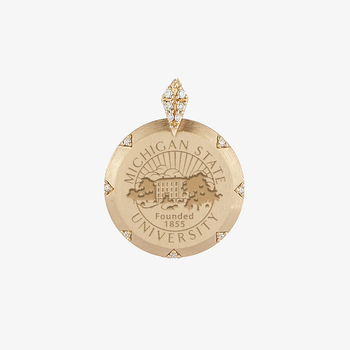 Michigan State 7-Point Diamond Pendant