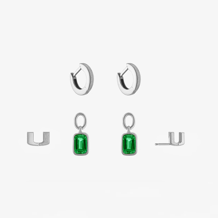 UMiami Logo Florentine Earring Bundle