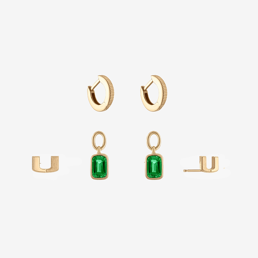 UMiami Logo Florentine Earring Bundle