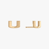 U Miami Letter Stud Earring