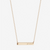 U Miami Go Canes Horizontal Bar Necklace