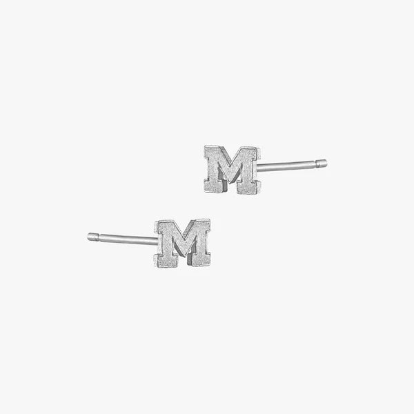 Michigan Logo Stud Earrings