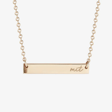 MIT Horizontal Bar Necklace