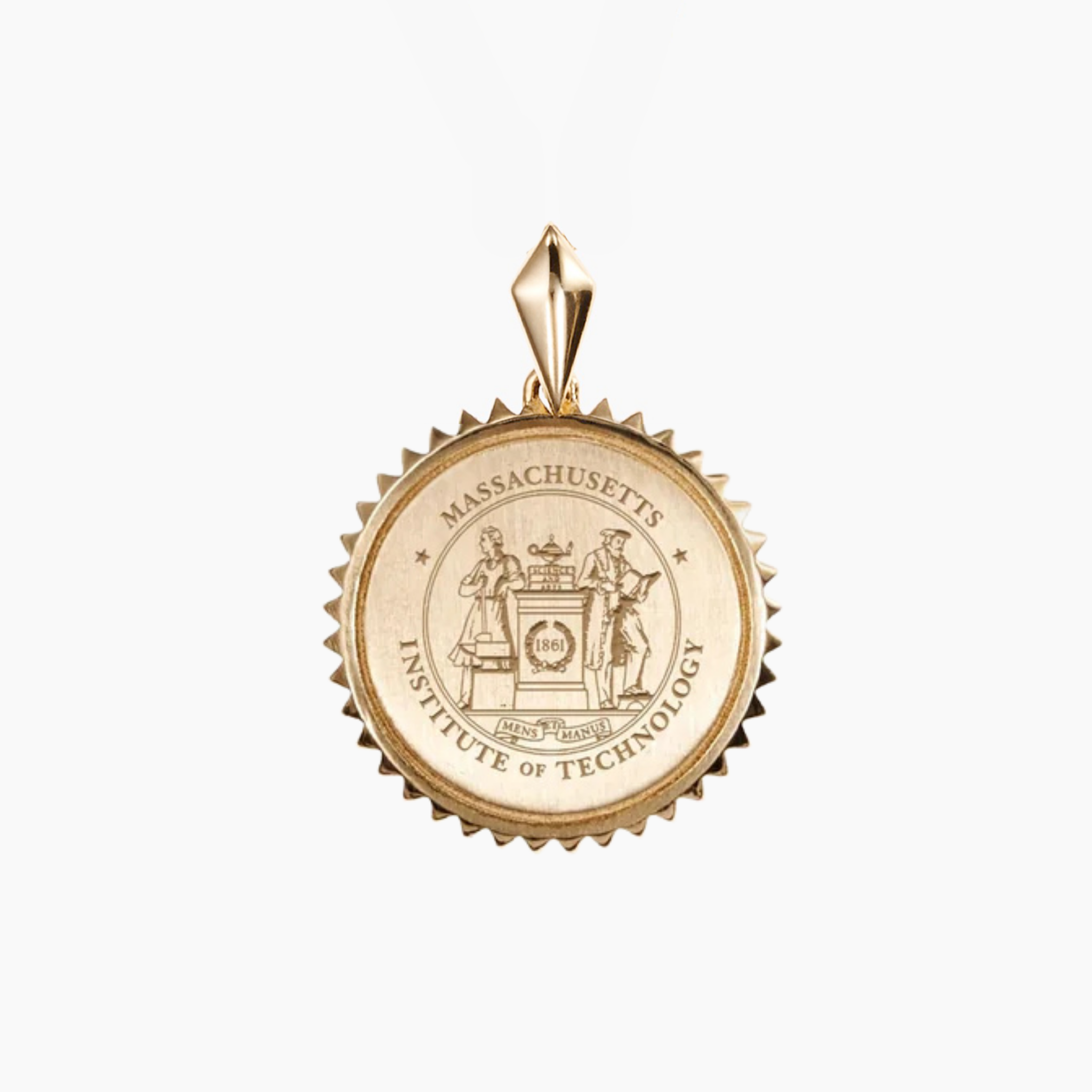 MIT Sunburst Crest Pendant