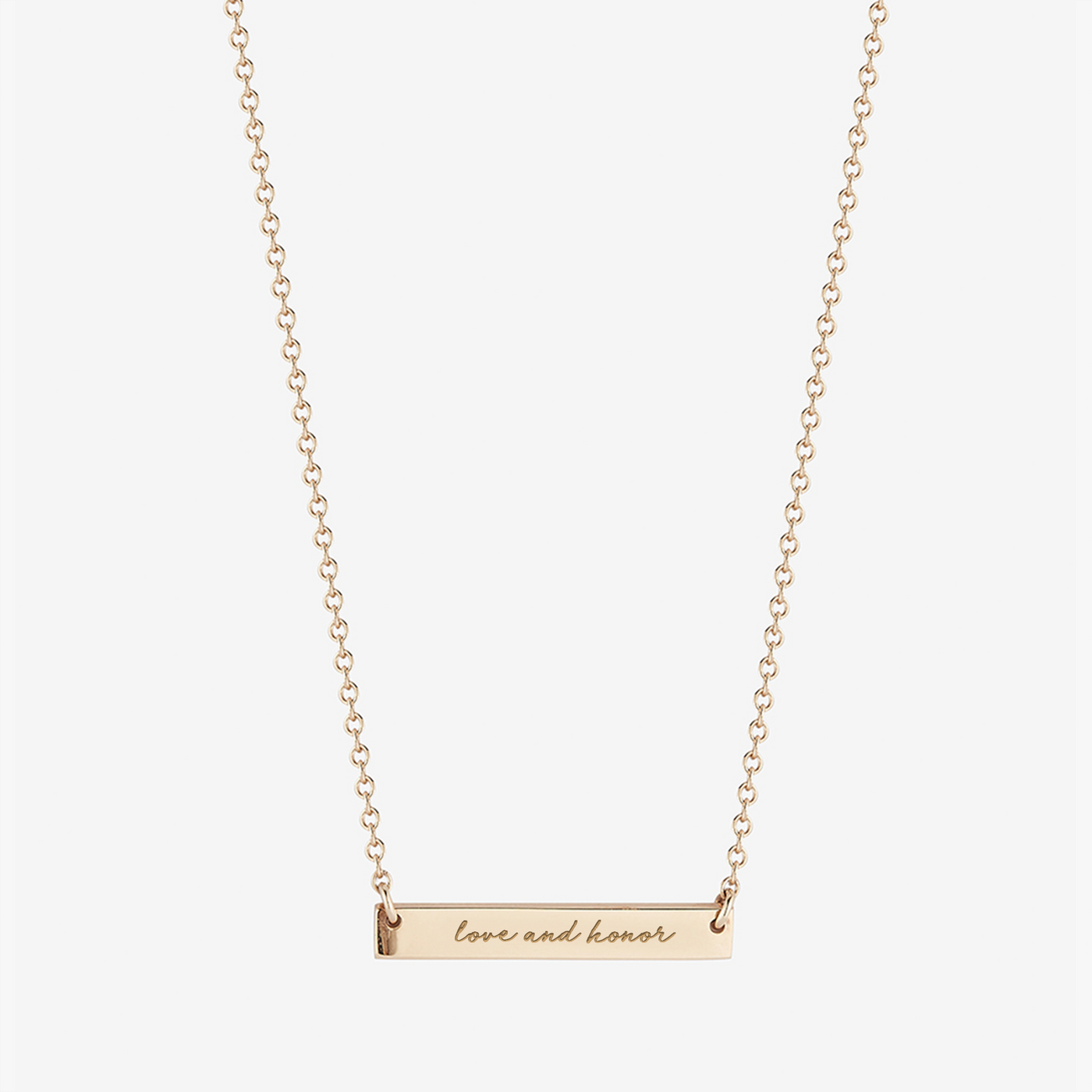Miami (OH) Love and Honor Horizontal Bar Necklace