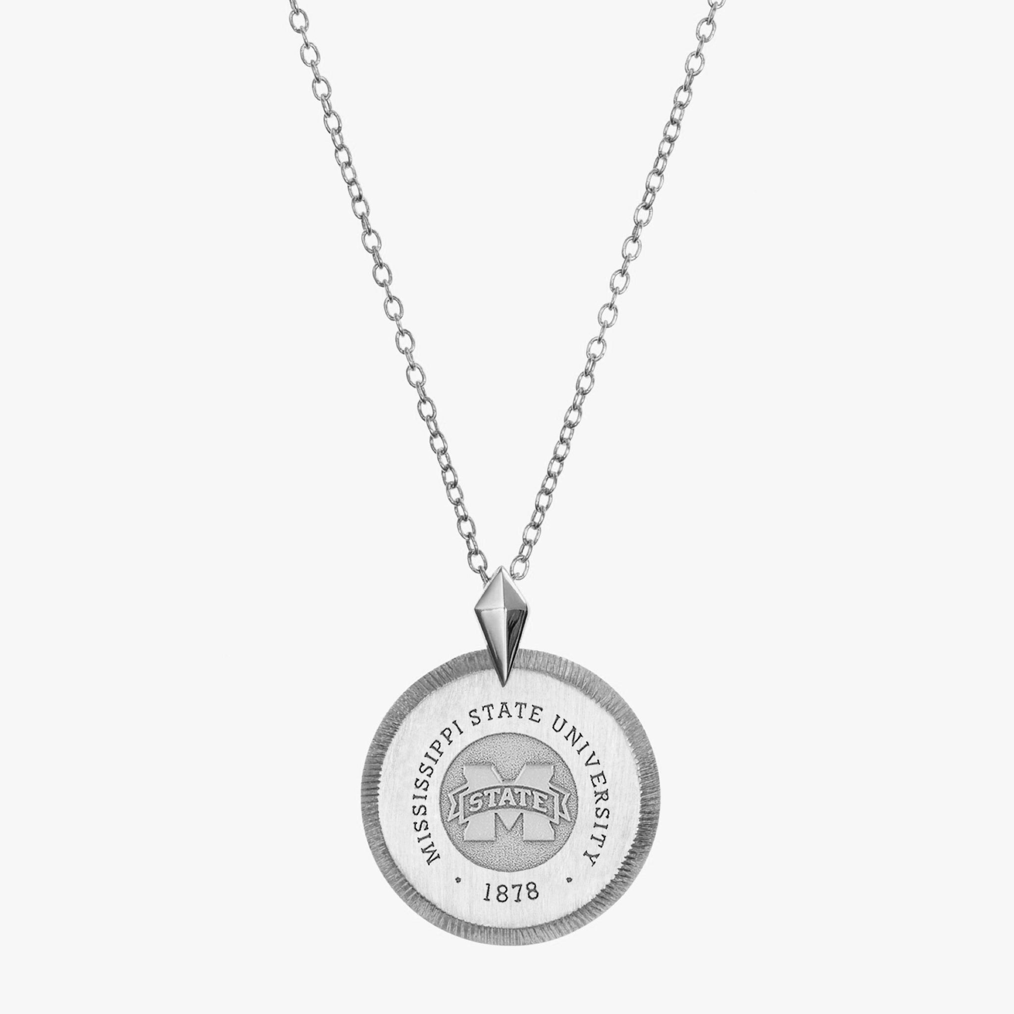 Mississippi State Crest Florentine Pendant