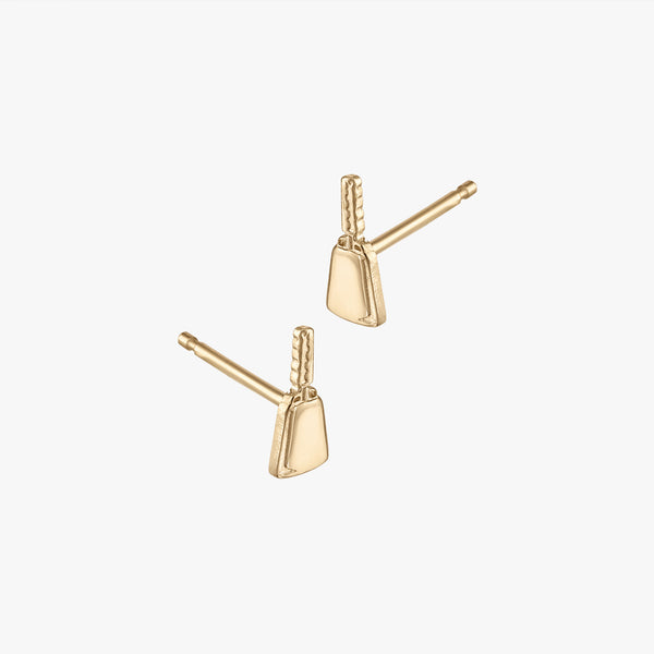 Mississippi State Cowbell Stud Earring