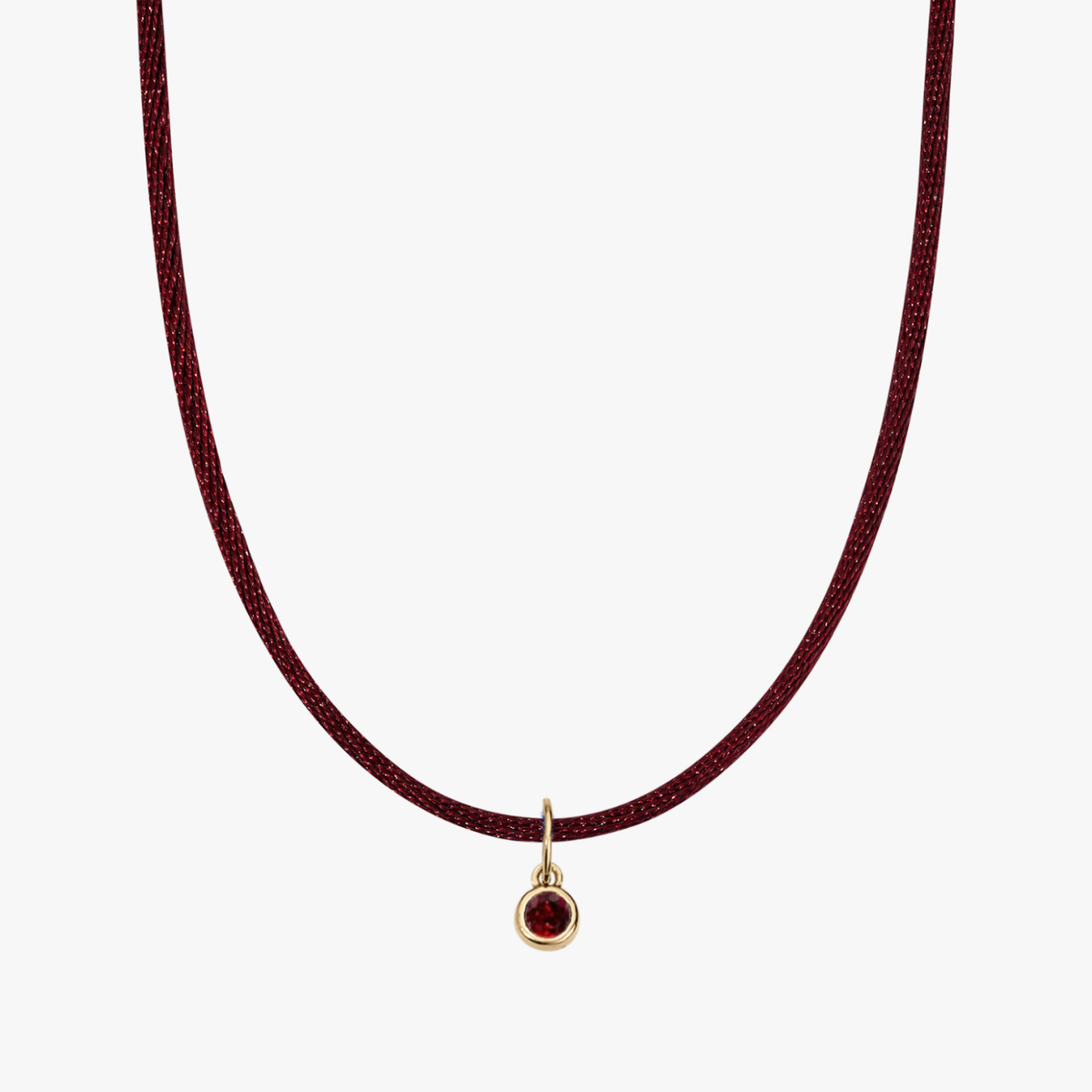 Maroon Silk Cord Garnet Bundle