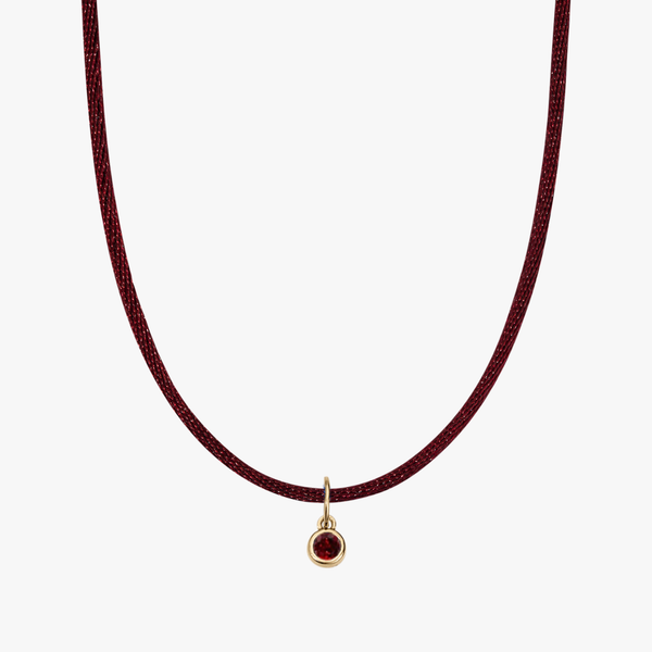 Maroon Silk Cord Garnet Bundle