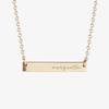 Marquette Horizontal Bar Necklace