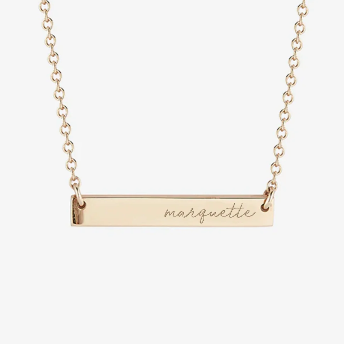 Marquette Horizontal Bar Necklace
