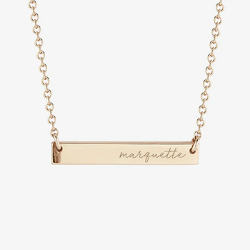 Marquette Horizontal Bar Necklace