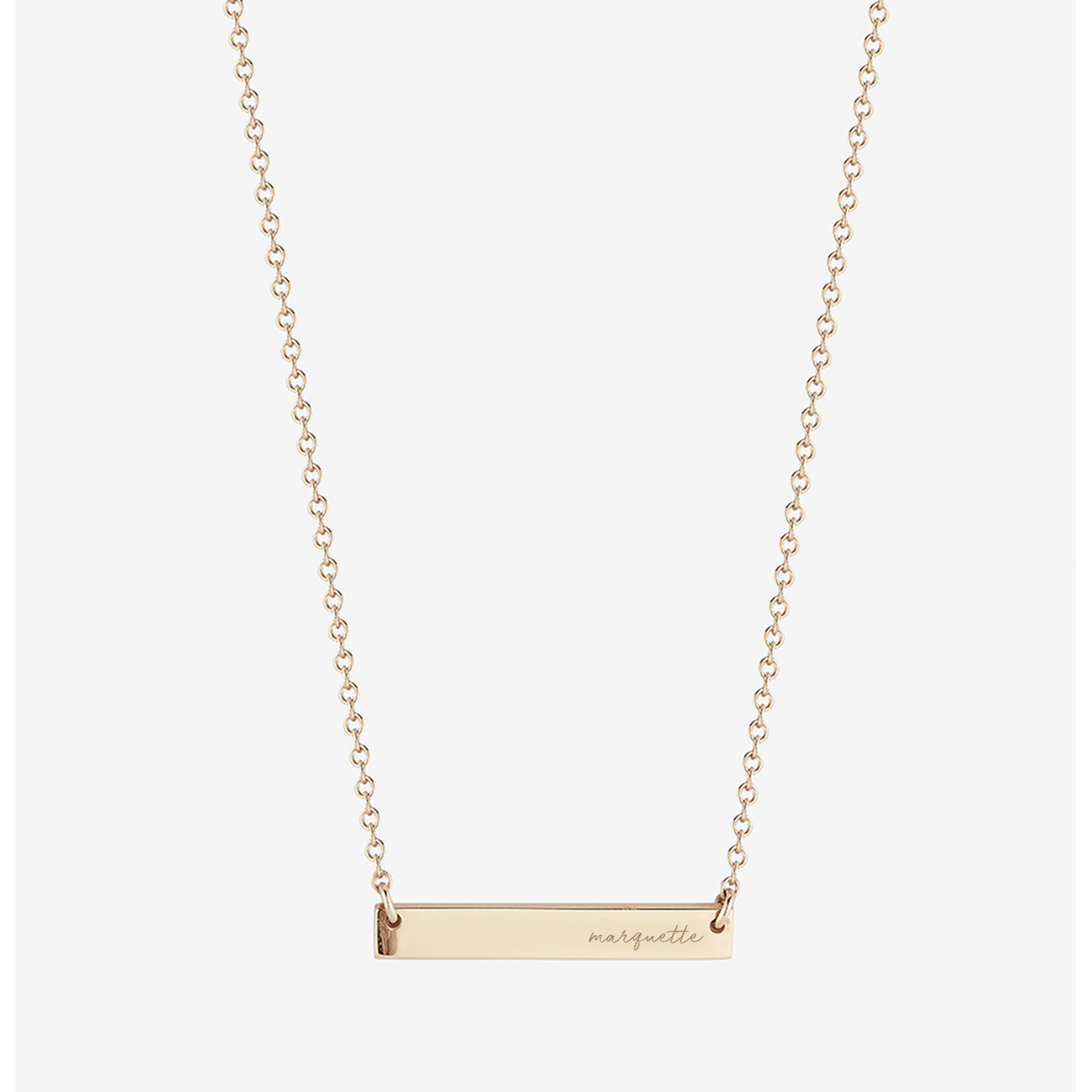 Marquette Horizontal Bar Necklace