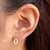 Ohio State O Stud Earring