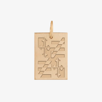 Maryland Flag Rectangle Pendant