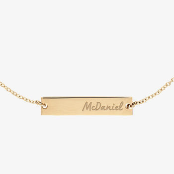McDaniel College Bar Bracelet