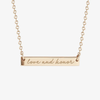 Miami (OH) Love and Honor Horizontal Bar Necklace