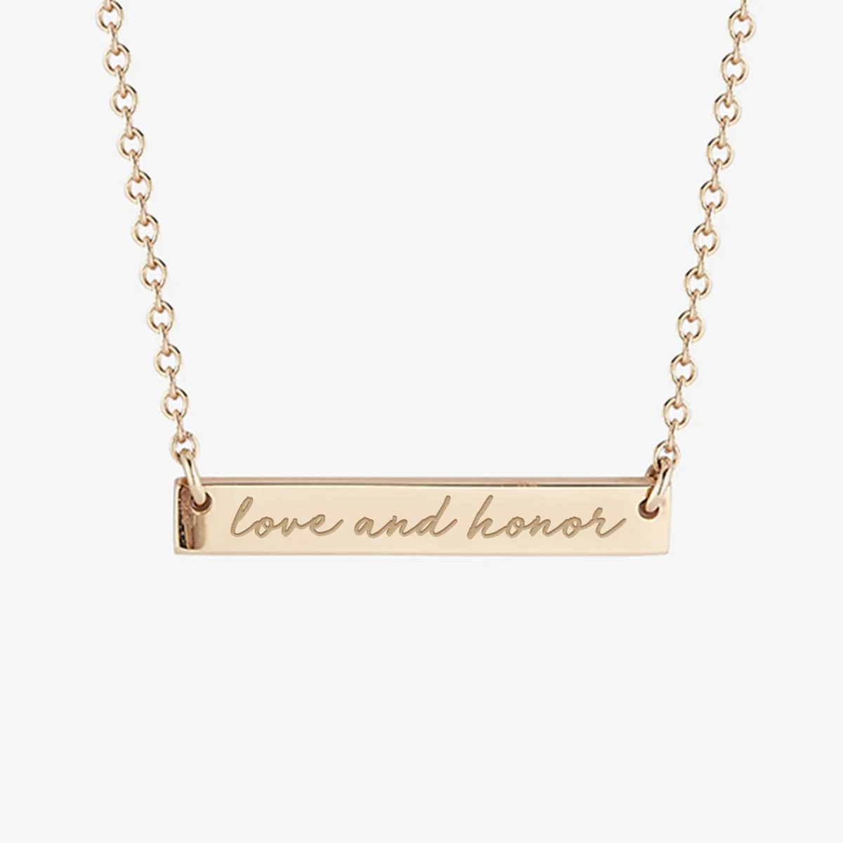 Miami (OH) Love and Honor Horizontal Bar Necklace