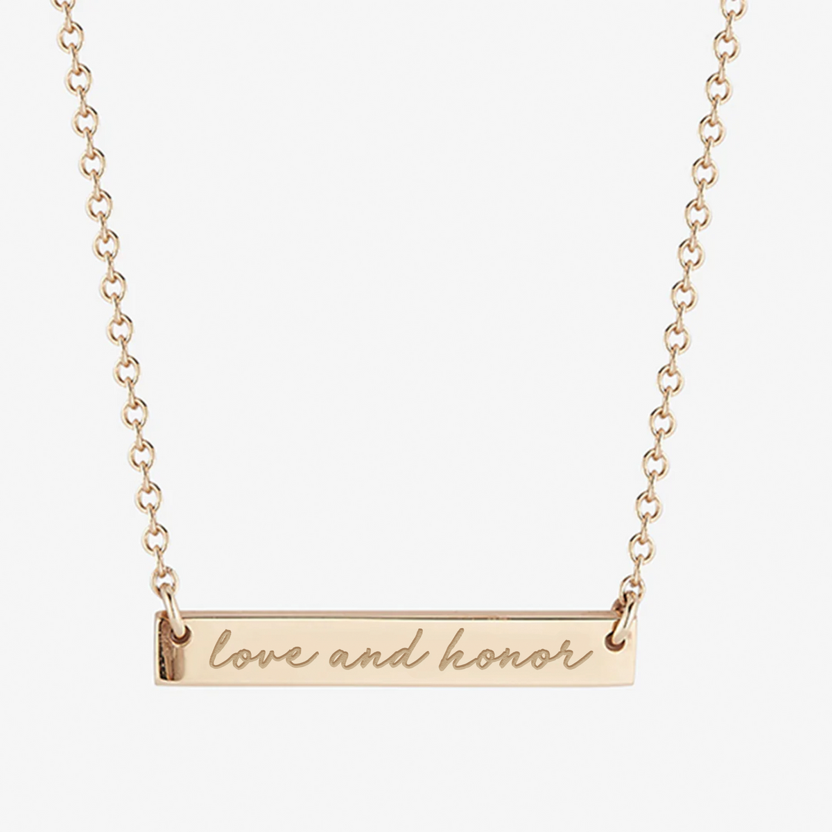 Miami (OH) Love and Honor Horizontal Bar Necklace